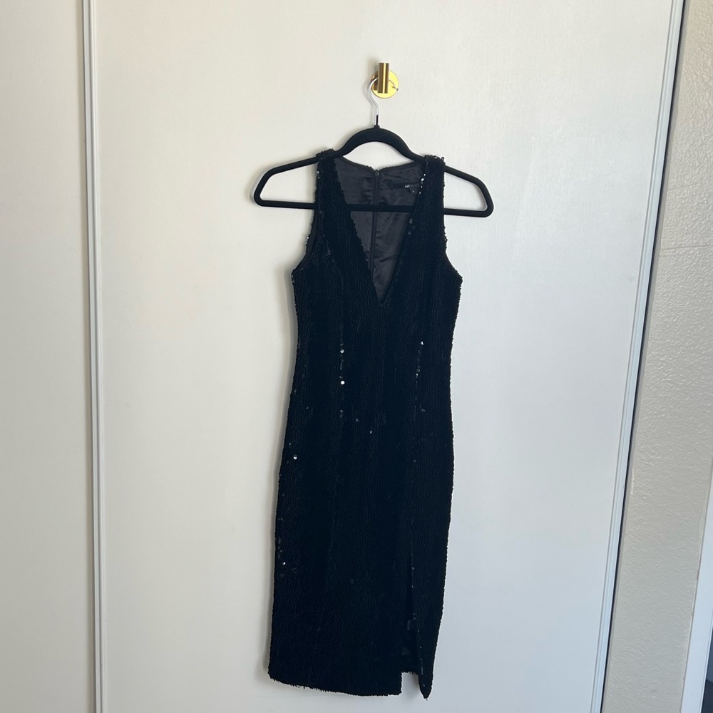 JAYGODFREY Sequin Midi Dress With Leg Slit - Picture 3 of 9